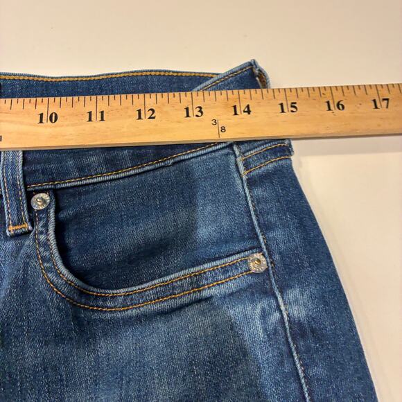 Veronica Beard Beverly Skinny High Rise Flare Jeans in Bright Blue Sz 29 - Picture 9 of 12